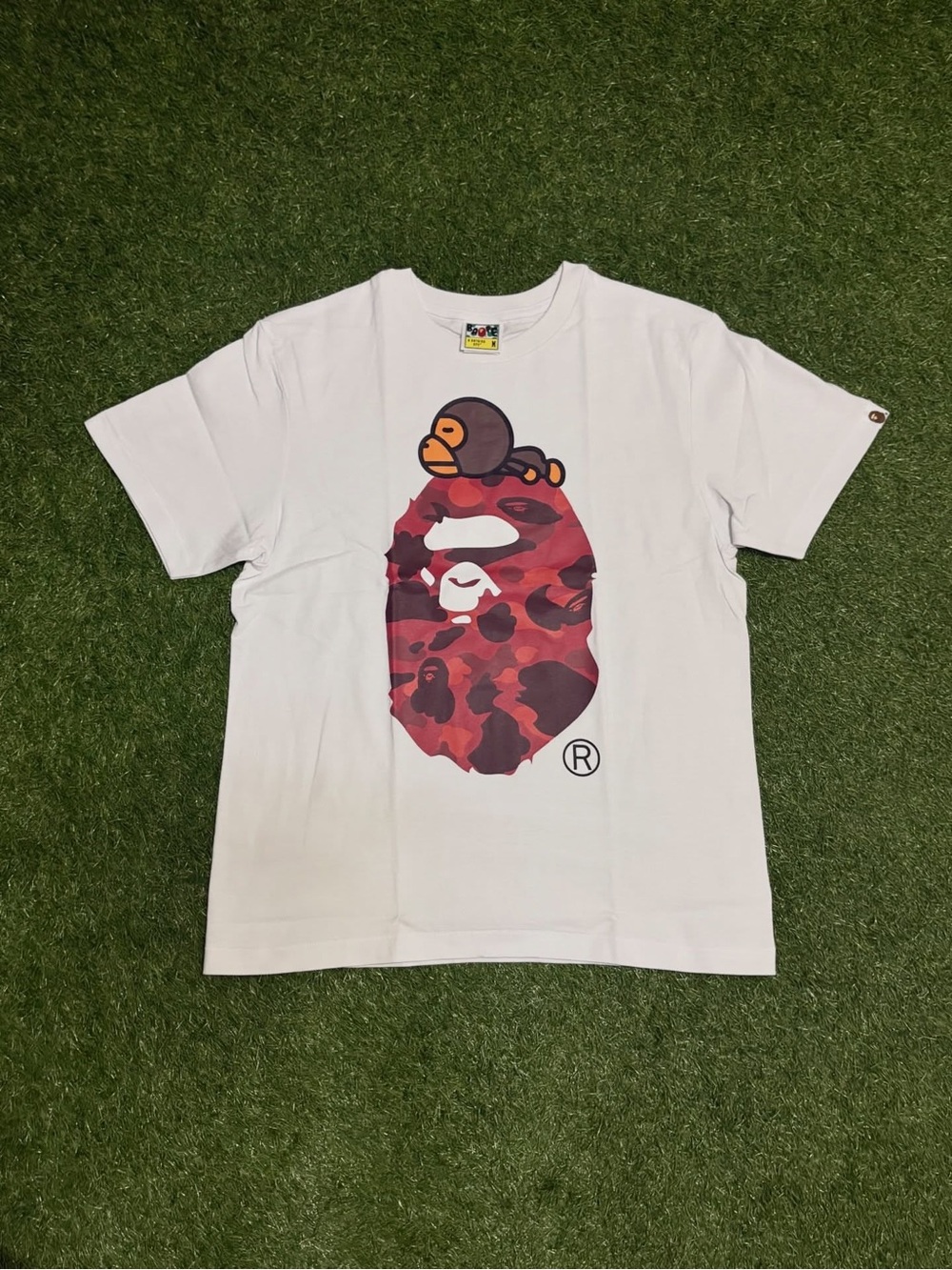 Baby Mino On Red Bape Tee